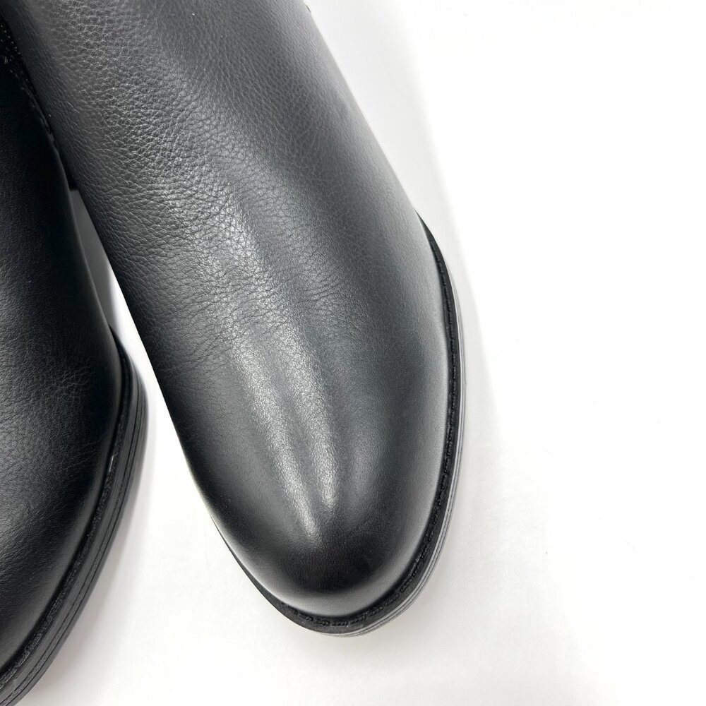 Naturalizer Womens Zarie Black Leather Low Cut Ankle Boots Booties Shooties - Picture 4 of 13